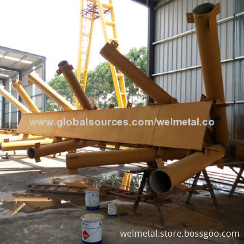 Metro Station and Airport Structural Steel Welded Member with 40-60um Middle Paint Two Coat